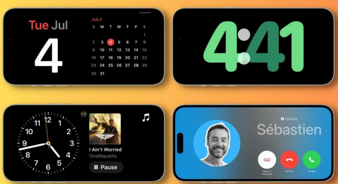 江山苹果手机维修分享iOS17横屏充电待机显示有什么好处 