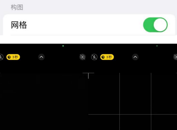 江山苹果手机维修网点分享iPhone如何开启九宫格构图功能