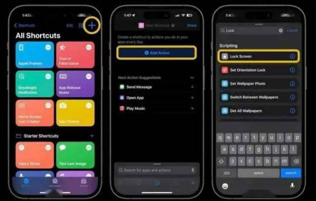 江山苹果14锁屏维修店分享iPhone14升级iOS16.4后如何创建锁屏快捷方式 