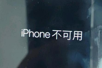 江山苹果服务网点分享锁屏界面显示“iPhone 不可用”如何解决 