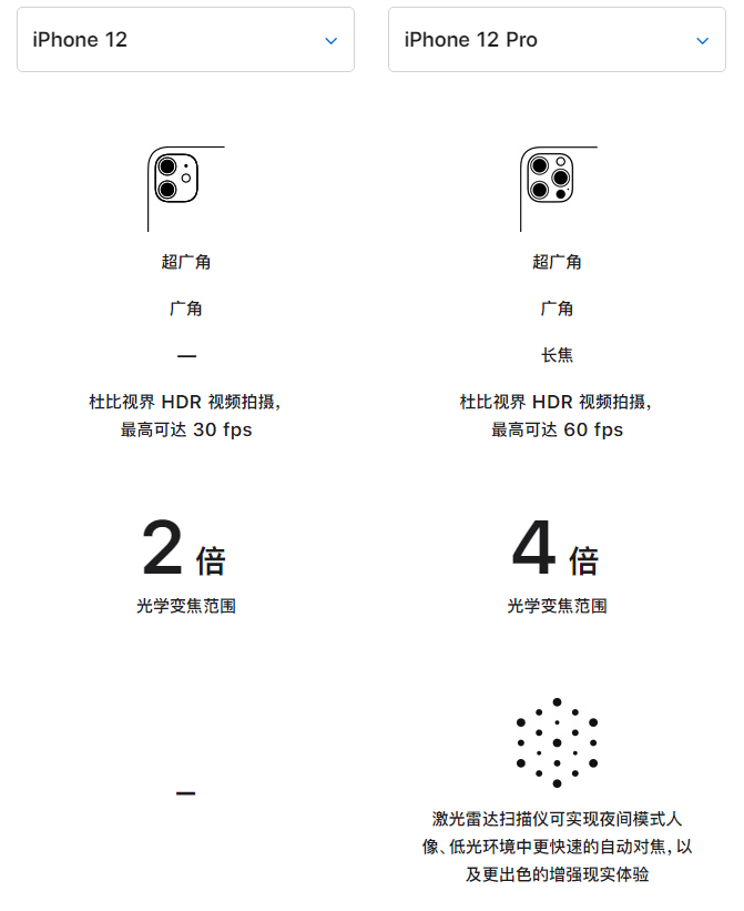 江山苹果手机维修分享苹果 iPhone 12 与 iPhone 12 Pro 选哪款 